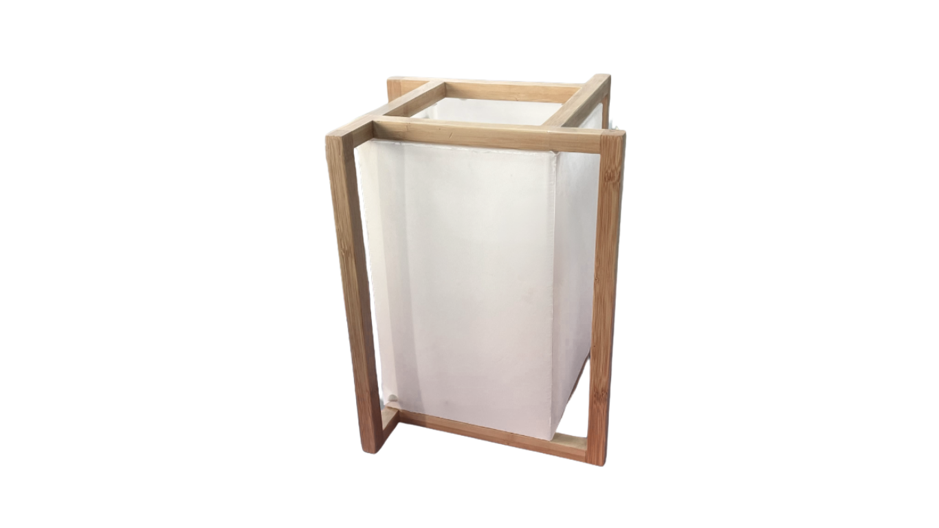 White Wooden Table Lamp